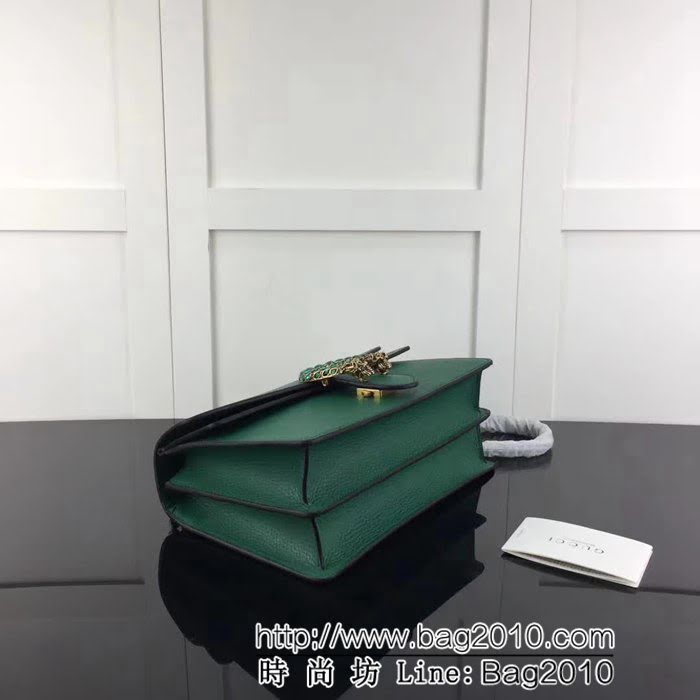 GUCCI古馳原單 新款 專櫃品質原單貨實物實拍 400249 綠色全皮 對正品雙色皮 鏈條單肩斜挎包 HY1013